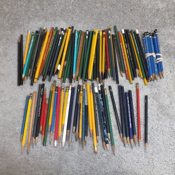 Big Lot of  129 Drawing and Advertising Pencils Staedtler Venus Eberhard Taws - Picture 1 of 5